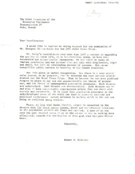 Senior Management Correspondence - John Maddox / Robert McNamara - Volume 4