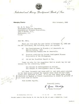 Development Banks - Library - Correspondence - Volume 1
