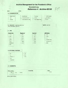 President Wolfensohn - Briefing Book for President's Meetings and Events - Debt Reduction Fund - ...