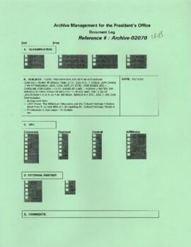 President Wolfensohn - Briefing Book for President's Meetings and Events - Nadir Nasibov - Chairm...