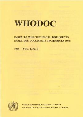World Health Organization [WHO] - Documentation - Volume 1