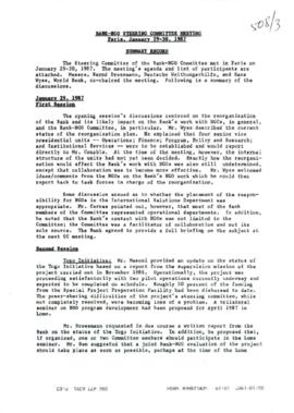 World Bank Non-Governmental Organization [NGO] Committee - Correspondence - Volume 1