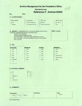 President Wolfensohn - Briefing Book for President's Meetings and Events - Ambassador Kunihiko Sa...