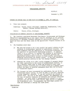 IPA - 80055 - 13 - Publications Committee - Meetings - 1971