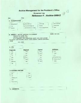 President Wolfensohn - Briefing Book for President's Meetings and Events - Internal - Procurement...