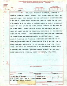 Masood Ahmed - Chronological File - January to June 1983
