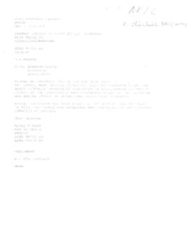 Policy - Structural Adjustment Lending - 1987 / 1989 Correspondence - Volume 1