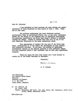 Country Files: Ethiopia - Correspondence 01