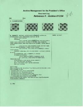 President Wolfensohn - Briefing Book for President's Meetings and Events - Justice Marcus Einfeld...