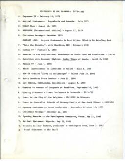 Robert S. Mcnamara Statements / Speeches - Statements 12