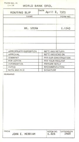 VPD - Director, Development Policy - McNamara File - March - April 1975 - Folder 3
