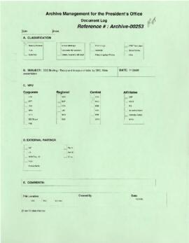 President Wolfensohn - Briefing Book for President's Meetings and Events - Theory and Analysis of...
