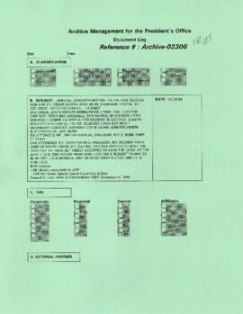 President Wolfensohn - Briefing Book for President's Meetings and Events - Annual Luncheon Meetin...