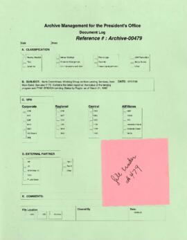 President Wolfensohn - Briefing Book for President's Meetings and Events - Bank Committees - Work...