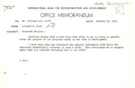 Operational - Development - Tinbergen Report - Correspondence