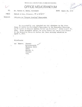 Development Policy - Policy Review Committee [PRC] - Program Lending - July 1976 - March 1977
