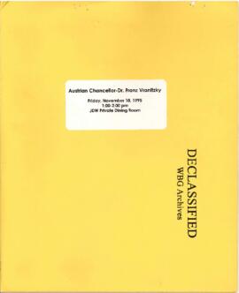 President Wolfensohn - Briefing Book for President's Meetings and Events - Luncheon Meeting - Dr ...