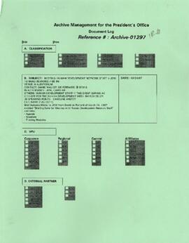 President Wolfensohn - Briefing Book for President's Meetings and Events - Human Development Netw...