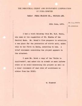 William Diamond Chronological files, India - 1959-05 - 1959-06