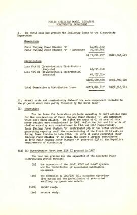 Singapore - Power - Public Utilities Board - Charts, Tables - 1966 - 1970