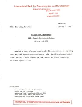 Mali - Health Development Project - PCR Files - 1v