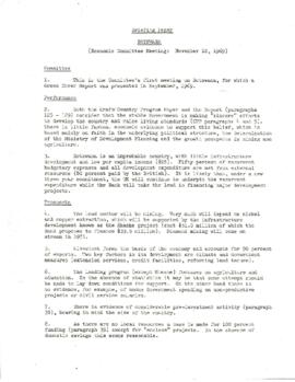 Economic Committee Papers - Botswana - Briefing Paper - Economic Committee Meeting