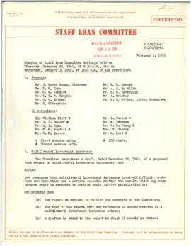 Loan Committee - Minutes - 1962