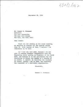 Robert S. McNamara Personal Chronological Files - Chrons 03