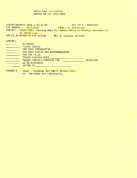 General Correspondence - Correspondence, O