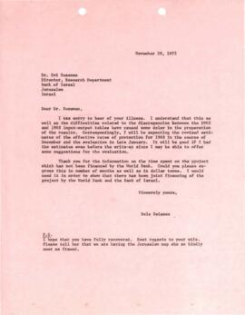 Research on Economics and Development - Bela Balassa - Chronological Record - June through Novemb...