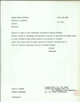 Leonard B. Rist - IBRD Nine Percent Files - Subscriptions - Correspondence - Volume 1 - 1963 - 1964