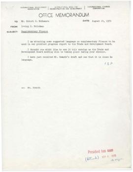 Irving S. Friedman Chron files - Correspondence 10