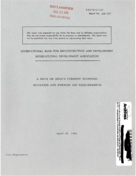 Bernard R. Bell Files - India Consortium 1968 - Correspondence - Volume 5