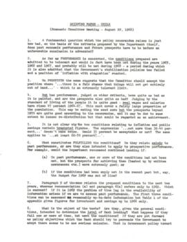 Economic Committee Papers - Chile - Briefing Paper - Economic Committee Meeting