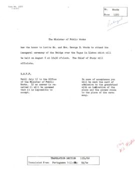 President George D. Woods Travel Files: Portugal - Travel file 02