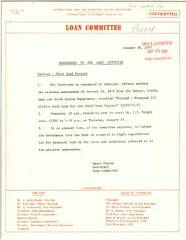 Special Loan Committee - 1970 - (January)