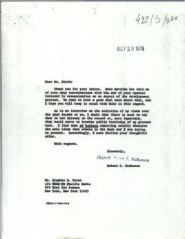 President's papers - Robert S. McNamara Chronological files - (outgoing) - Chrons 55