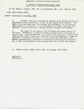 Bela Balassa's chron files - June 1982