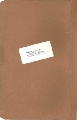 FAO / IBRD Cooperative Program - Liaison File - Volume 03