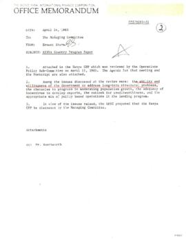 Country Files: Kenya - Correspondence 03