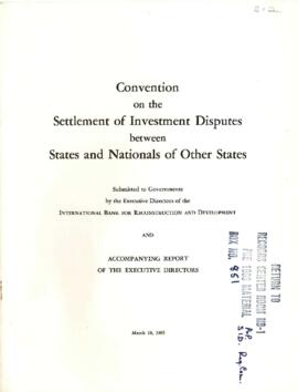 Operational - Arbitration - Settlement of Investment Disputes [SID] - Conciliation and Arbitratio...