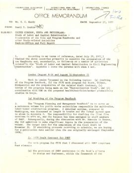 International Labour Office [ILO] Missions - 1976 - 1977