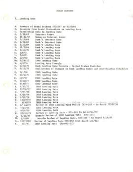 Board Actions - Lending Rate - Summary 01