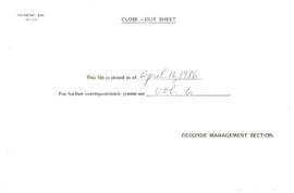 UNDP - INT/83/005 - Energy Sector Management Assistance Programme [ESMAP] - 1984 / 1986 Correspon...