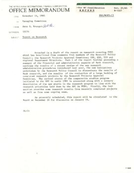 Managing Committee Official Files: Issues Papers - Economic Research Staff (ERS) - Issues papers ...