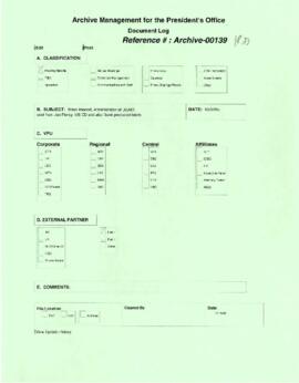 President Wolfensohn - Briefing Book for President's Meetings and Events - Brian Atwood - Adminis...