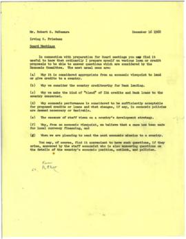 Irving S. Friedman Chron files - Correspondence 03