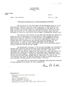 PRMEP - Project Files - Agreement Between the Bank & the International Monetary Fund (IMF)
