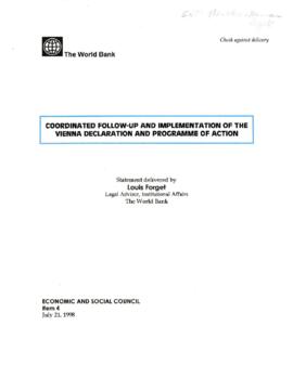 External Affairs - Thematic and Sector Level Topics - Human Rights - Correspondence - Volume 2