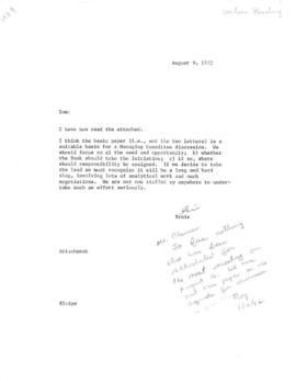 Clausen Papers - Investment Code - Correspondence - Volume 1